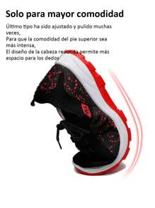 Zapatos De Mujer De Malla Tridimensional Recortada Con Mosca, Zapatillas deportivas de colores sólidos para mujer, zapatillas deportivas transpirables de moda, modelos de pareja zapatillas de colores sólidos con cordones - Morado - Ver 6