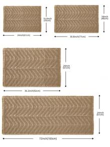 1pc Bath Matts For Bathroom,Upgraded Waffle Super Absorbent Bath Mat,Bathroom Rugs Non Slip Washable, Quick Dry Shower Mats, Ultra Soft Bath Mats For Bathroom Floor,Brown,46*77 ,Room Decor