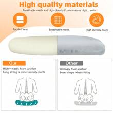 OYAJIA Ergonomic Home Office Chair, Mesh Office Chair With Armrest Desk Chair Lumbar Support For Computer Desk - Light Grey - View 7