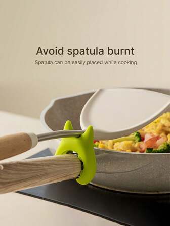 1-delig spatelrek voor in de keuken, creatief geïntegreerd Devil-spatelrek, anti-verbrandings- en overloopspatelrek, keukengadgets, keukenbenodigdheden, keukenaccessoires, huishoudelijke keukenbenodigdheden