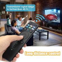 XRT260遙控器：完美配備 Vizio V 系列和 M 系列4K HDR智能電視，快速訪問、+、Prime Video、Hulu和更多功能 - 黑色 - 查看 1