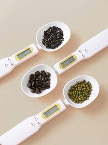 1PC Kitchen Measuring Spoon Food Scale Digital Multifunctional Digital Spoon Scales Weighing From 0.1g To 500g Support Units G/Oz/Gn/Ct - White - View 6