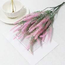 2入組人工薰衣草聖誕裝飾花，適用於家居室內、戶外花園、新娘花束、手腕花環和DIY手工藝品 - 仿真薰衣草(噴白) - 查看 13