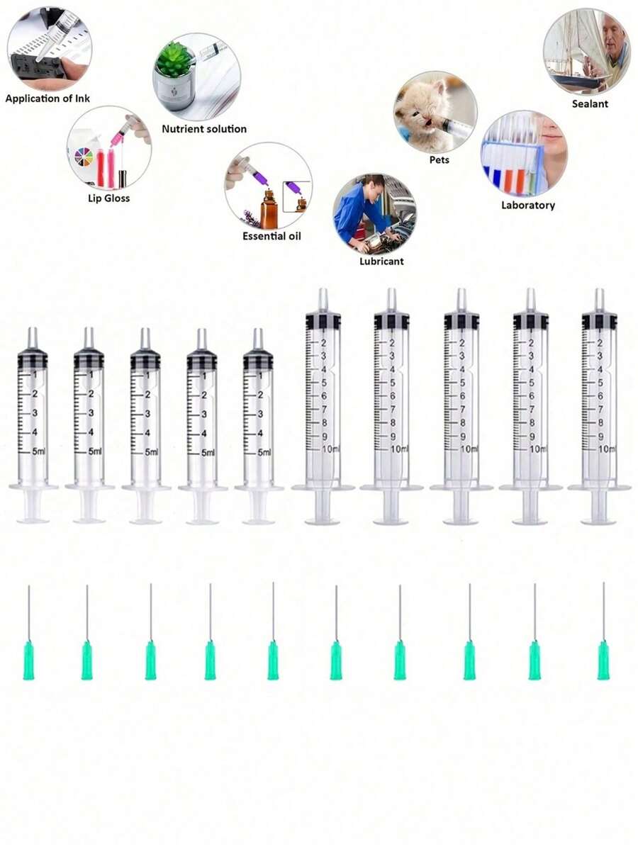 5 Syringe Feeding Tools For 5ml/10mlcc Pets Small Port Volume Plastic ...
