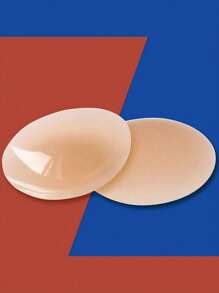 Miếng đệm nâng ngực bằng keo silicone vô hình, siêu mỏng chống thấm nước, chống tràn cạnh và các tình huống xấu hổ, có nhiều kích cỡ, miếng phủ núm vú mờ không có dấu vết cho váy trơn và váy cưới của phụ nữ - Màu be - Xem 5