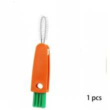 1入胡蘿蔔造型三合一杯刷，適用於水瓶、餐具缝隙、廚房多功能清潔刷、奶瓶清洗刷、凹槽刷、杯盖刷、清潔用品、清潔工具 - 紅色 - 查看 7