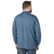 KINGSIZE KingSize Men's Big & Tall Long-Sleeve Shrink-Less Piqué Polo