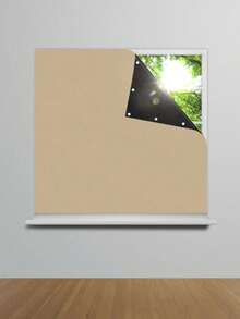 1入組貼式臨時可攜式遮光窗簾/可調節色調，無需工具 - 臨時百葉窗，適用於寢室/客廳，非常適合嬰兒房或宿舍 - 米色 - 查看 1