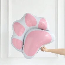 Bộ 91 quả bóng bay chủ đề mèo Meow, vòng hoa, vòm, bóng bay lá kim hình bàn chân mèo màu hồng, hoàn hảo cho tiệc sinh nhật một tuổi, bóng bay trang trí chủ đề mèo mừng sinh nhật, Giáng sinh - Hồng - Xem 5