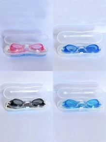 1 Piece/Box Waterproof Silicone Swimming Goggles, Universal Adult Size, Multiple Colors Available - Multicolor - View 3