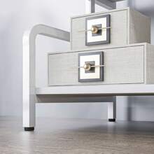 HOMCOM HOMCOM Étagère de rangement à 3 niveaux, étagère en métal, rangement de cuisine, design industriel, structure en acier, support d'imprimante, porte-plantes, blanc