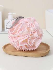 1pc Lace Bath Ball Soft Mesh Bath Sponge Body Wash Scrubber - Multicolor - View 7