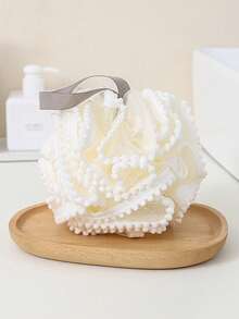 1pc Lace Bath Ball Soft Mesh Bath Sponge Body Wash Scrubber - Multicolor - View 3