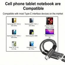 60W PD快速充電USB-C轉3.5mm AUX轉接器|通用兼容性和增強音頻質量 - 銀色 - 查看 8