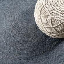 JONATHAN Y ANSA COLLECTION Z-Ara Braided Coastal Cottage Round Jute Indoor Area Rug, Casual Classic Solid Minimalist Traditional Home Décor, Bedroom, Living Room, Dining Kitchen, Pet Friendly, Easy Cleaning, Non-Shedding, High Traffic, RNF116