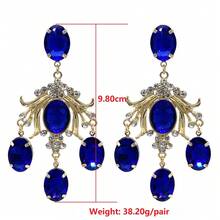 1 par de aretes de cristal sintético con borlas de moda, adecuados como accesorios para mujeres en todas las estaciones - 8 - Ver 6