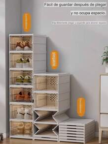 Folding Shoe Rack - สีขาว - ดู 2