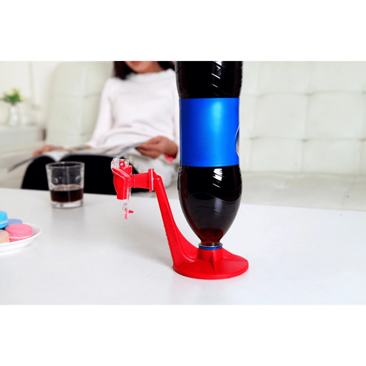 One Soda Dispenser Bottle Drinking Fountain For Party Home Bar, Tap