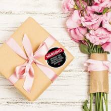 120Pcs 1.5"/38mm Black And Pink Adorable Warning: Extreme Happiness Labels Thank You Packaging Stickers,Happy Post Stickers Cute Happy Mail Sticker, Postage Stickers, Gift Wrapping,Envelope Seal Back To School - Pink - View 10