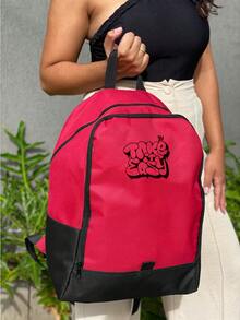 Women Functional Backpacks - 紅色 - 查看 1