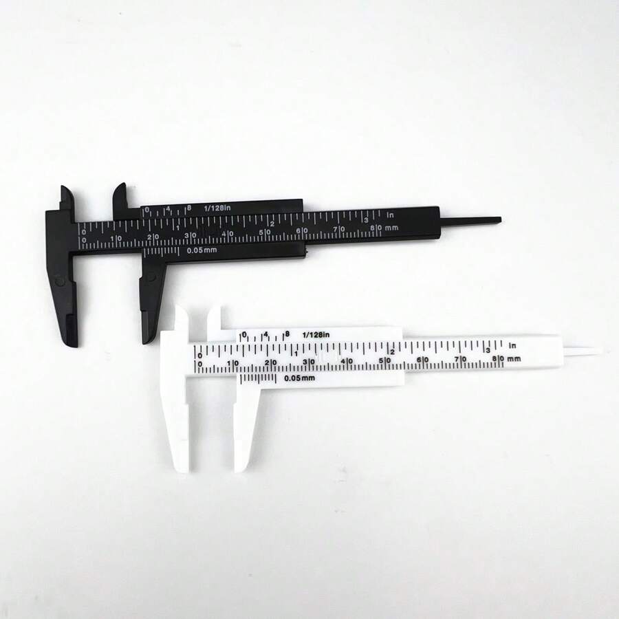 Plastic Vernier Caliper, High-Precision Miniature 80mm Dipstick Ruler ...