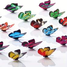 10 Stück, Dekorative Künstliche Schmetterlinge, Einlagige Kunststoff-schmetterlinge