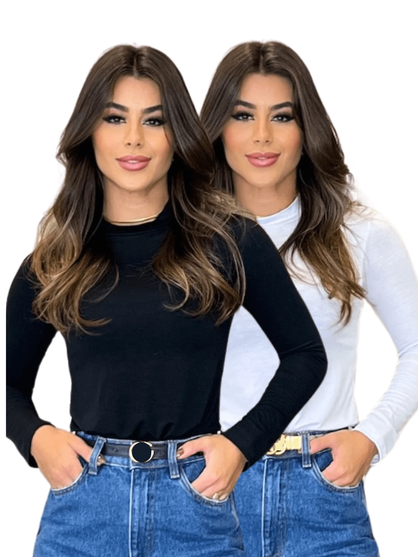 Women T-Shirts - BRANCA/PRETA - Xem 1