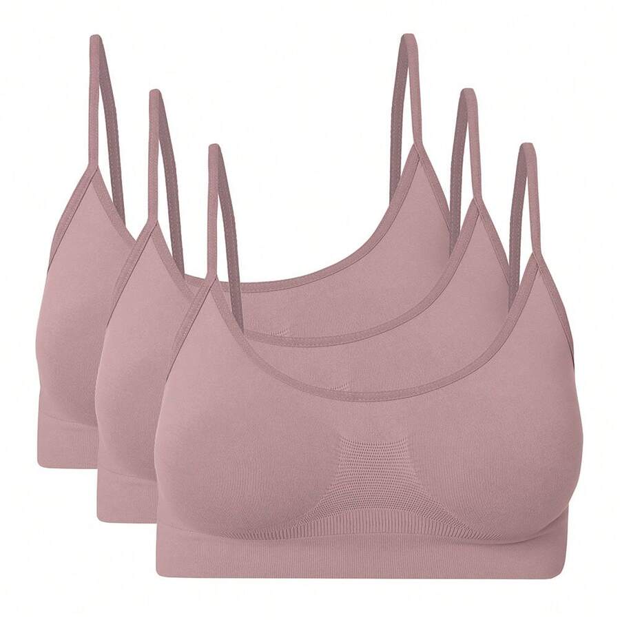 Women Basic Tops - 藕粉色 - 查看 1