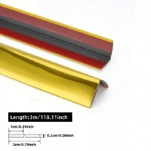 3 Meter Selbstklebende Dekorative Linien Aus Pvc Für Hintergrundwände, Innere Ecken, Dekorstreifen, Antikollisions-stoßfängerband Für Möbel, Tischkanten