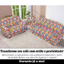 Sofa Covers - الأزهار الزرقاء - مشاهدة 2