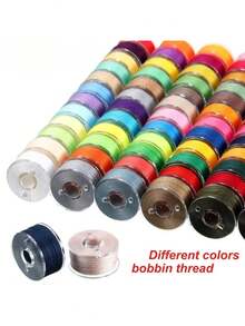20Pcs Sewing Machine Bottom Thread, Simple Mini 20-Color Thread For Sewing - Multicolor - View 1