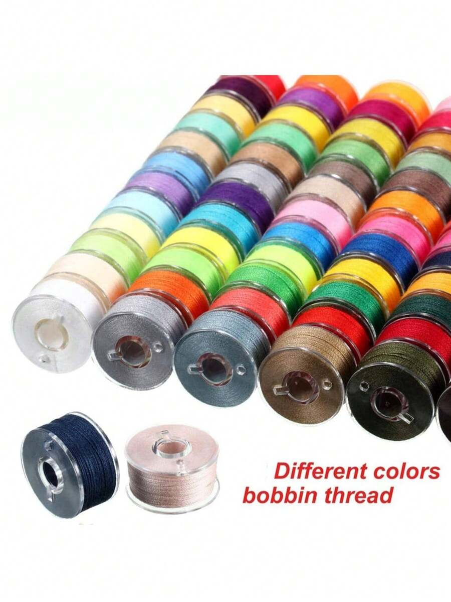20Pcs Sewing Machine Bottom Thread, Simple Mini 20-Color Thread For Sewing - Multicolor - View 1