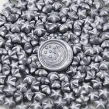 100 pezzi di perline di cera lacca di colore metallico a forma di stella vintage, perfette per decorare buste, inviti di matrimonio, confezioni regalo, articoli per la scuola, forniture scolastiche