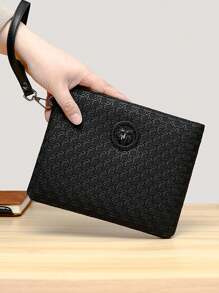 Bolso de embrague de PU con relieve para hombre, bolso de mano, bolso de muñeca, bolsos, bolso de viaje, bolso de trabajo, bolso de verano, bolso multiusos para ir a la universidad, bolso práctico y portátil de gran capacidad, regalo de Navidad, bolso de estilo vintage para la vida deportiva, bolsa de regalo de vacaciones, bolso de primavera