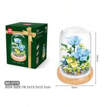 1 pezzo Piccoli blocchi da costruzione a forma di fiore girasole e rosa, profumo per decorazione di camera da letto e soggiorno, regalo per compleanni e Ringraziamento