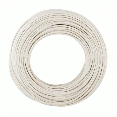  IUSA Group Cable de Cobre Calibre 12 AWG Blanco THHW-LS 50 m 600V para Instalación Eléctrica Residencial e Industrial en Conduit