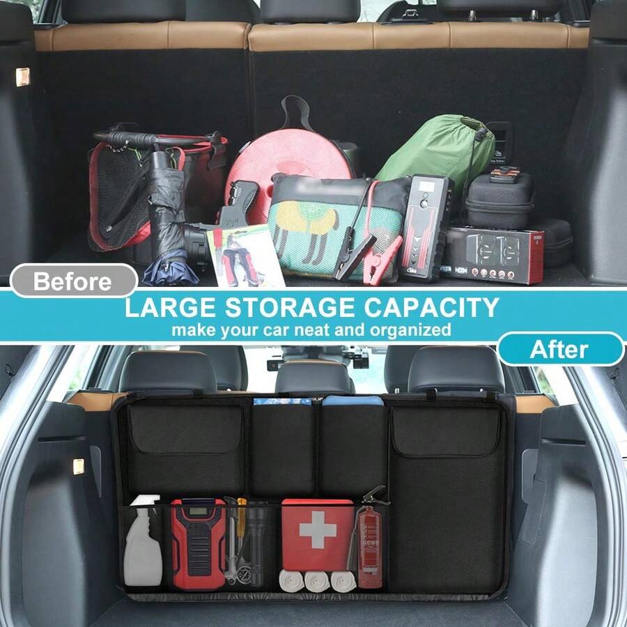 Car Boot Organiser, Large Capacity Boot Organisers, MultiPocket