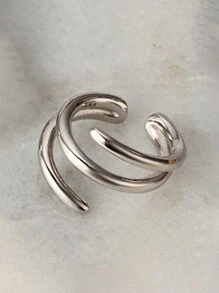 Einteiliger Personalisierter S925 Sterling Silber Schmuck Vielseitiger Runder Geometrischer Ohrring Für Frauen Im Alltag