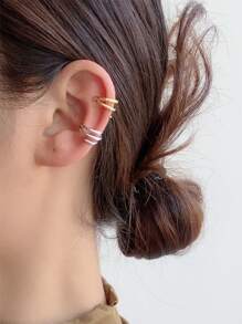 Einteiliger Personalisierter S925 Sterling Silber Schmuck Vielseitiger Runder Geometrischer Ohrring Für Frauen Im Alltag