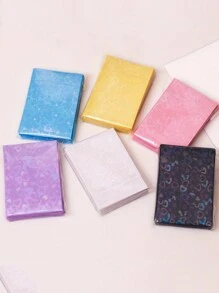 50 件彩色心形激光卡套，双层卡膜，极具吸引力的卡片保护套，适合 Ins 风格、学校用品、返校 - 彩色 - 查看 7