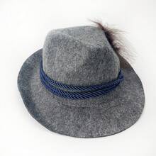 1pc Grey Felt Hat For COSplay, Costume Party, Gathering Or Performance Prop - Grey - View 3