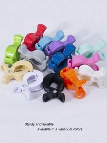 4pcs/2pcs Baby Stroller Alligator Clips, Multi-Color Baby Carriage Mosquito Net Clips, Baby Stroller Accessories, Baby Stroller Blanket Clips, Item Hanging Clips, Available In Multiple Colors - Multicolor - View 3
