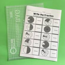 Lachilly Cuaderno de trabajo de matemáticas con ejercicios de multiplicación, división, fracciones y hojas de ejercicios para 2do y 3er grado. Cuaderno de práctica de escritura matemática para niños y ejercicios de matemáticas. - Multicolor - Ver 15