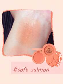 3CE Mood Recipe Soft Salmon Blush, Velvety Matte Texture, Mousse-Like Smoothness, Gradient Glow, Brightens Complexion, Oil Control, Easy To Blend, Highlight Eye Area, 3D Sculpting, Magnetic Embossed Compact, Finger Groove Design, Korean Cosmetics - Soft Salmon - 查看 2