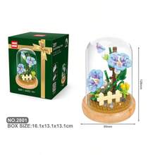1 pezzo Piccoli blocchi da costruzione a forma di fiore girasole e rosa, profumo per decorazione di camera da letto e soggiorno, regalo per compleanni e Ringraziamento