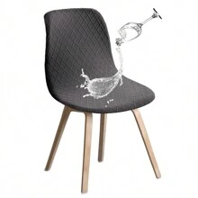 1pc Waterproof Textured Stretch Dining Chair Cover, Removable Slip-Resistant Universal Kitchen Chair Cover For Chairs
