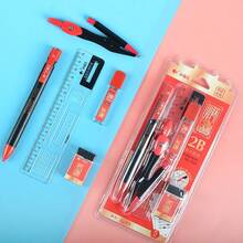 Exam Supplies Set, Including Marking Pens For Civil Servant Exam, Mechanical Pencil, Answer Card For Computer Test And Post-Exam Review - Black and White - View 2