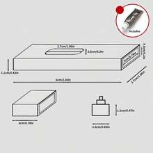 1入組安全時尚鋁合金門鎖，易安裝，防盜，通用於任何場合 - Door Lock - 查看 4