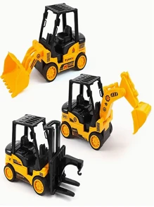 Children Toy Cars Construction Vehicle(Dump Truck/Excavator/Forklift/Bulldozer) Randomly Chosen, Large Size Construction,Truck,Excavator,Truck,Excavator,Trucks