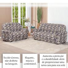 Sofa Covers - Beige Floral - View 4